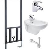 Комплект  Биде Cersanit Delfi 82000 + Инсталляция для биде VitrA 780-5820 + Смеситель Timo Zeta 0002F