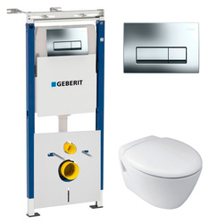 Комплект  Унитаз подвесной Jacob Delafon Presquile E4440 + Инсталляция Geberit Платтенбау
